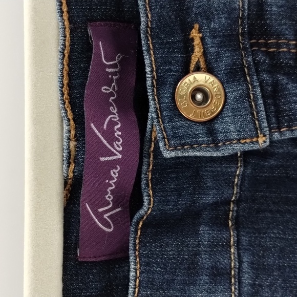 Gloria Vanderbilt Amanda straight leg denim jeans size 12 high rise stretch - Picture 3 of 10